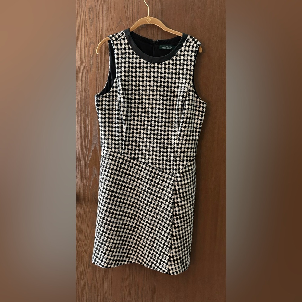 Ralph Lauren, size 14, black and white dress